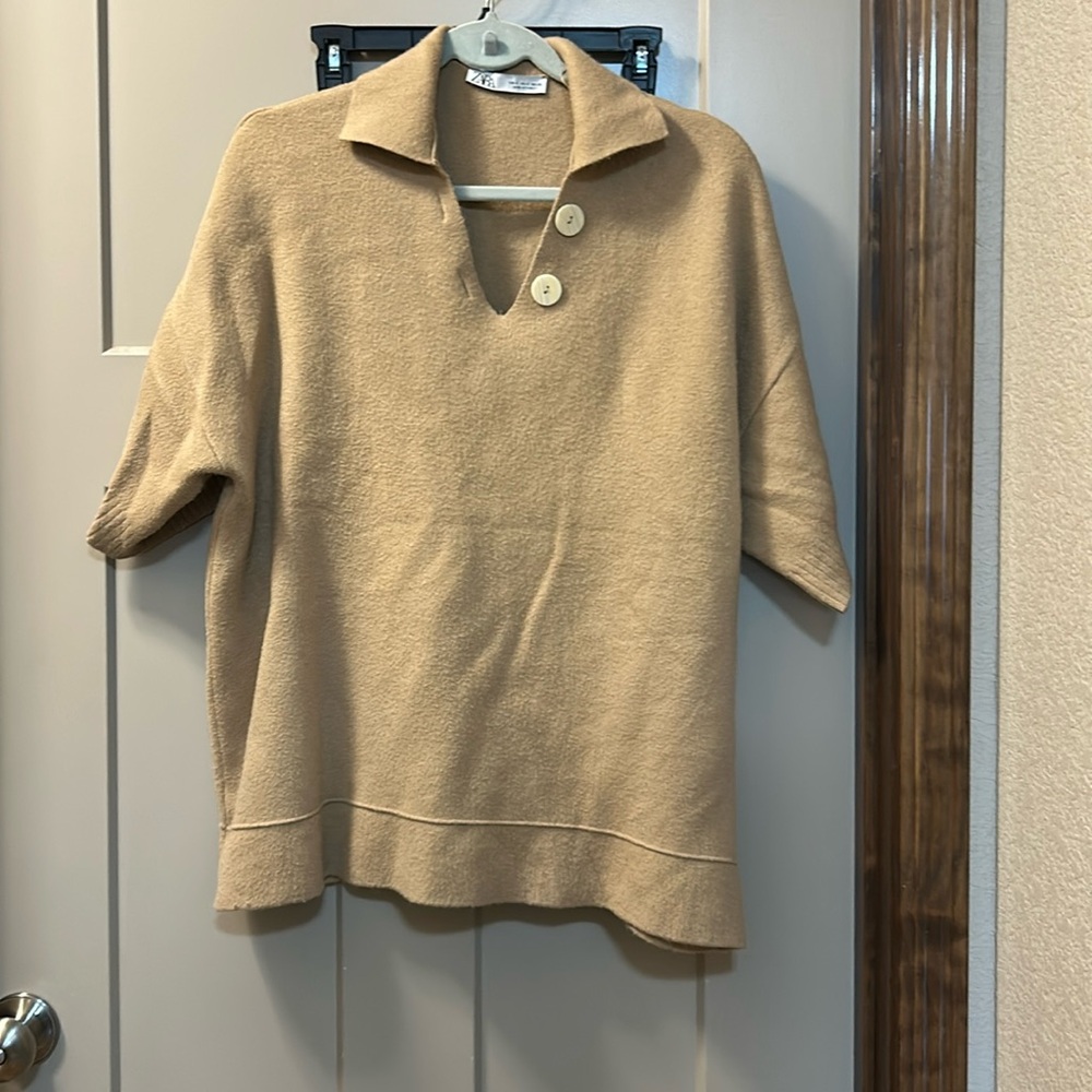ZARA Spanish Oversized Top Size Small women’s